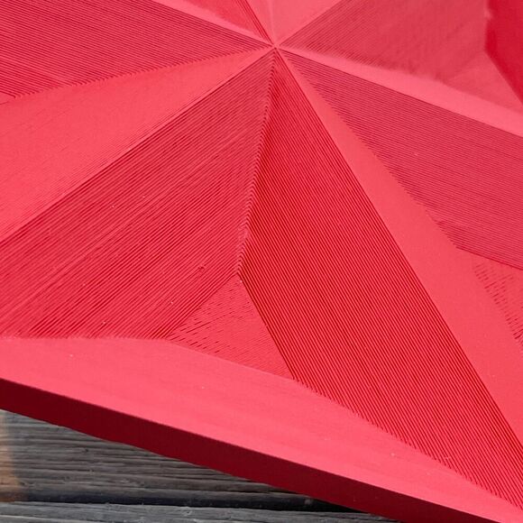 Hand Crafted Scarlet Faceted Organizer - Picture 5 of 8